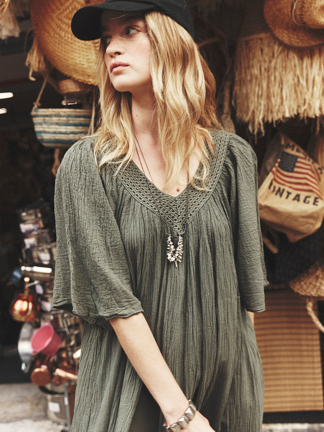 Khaki Despi Dress