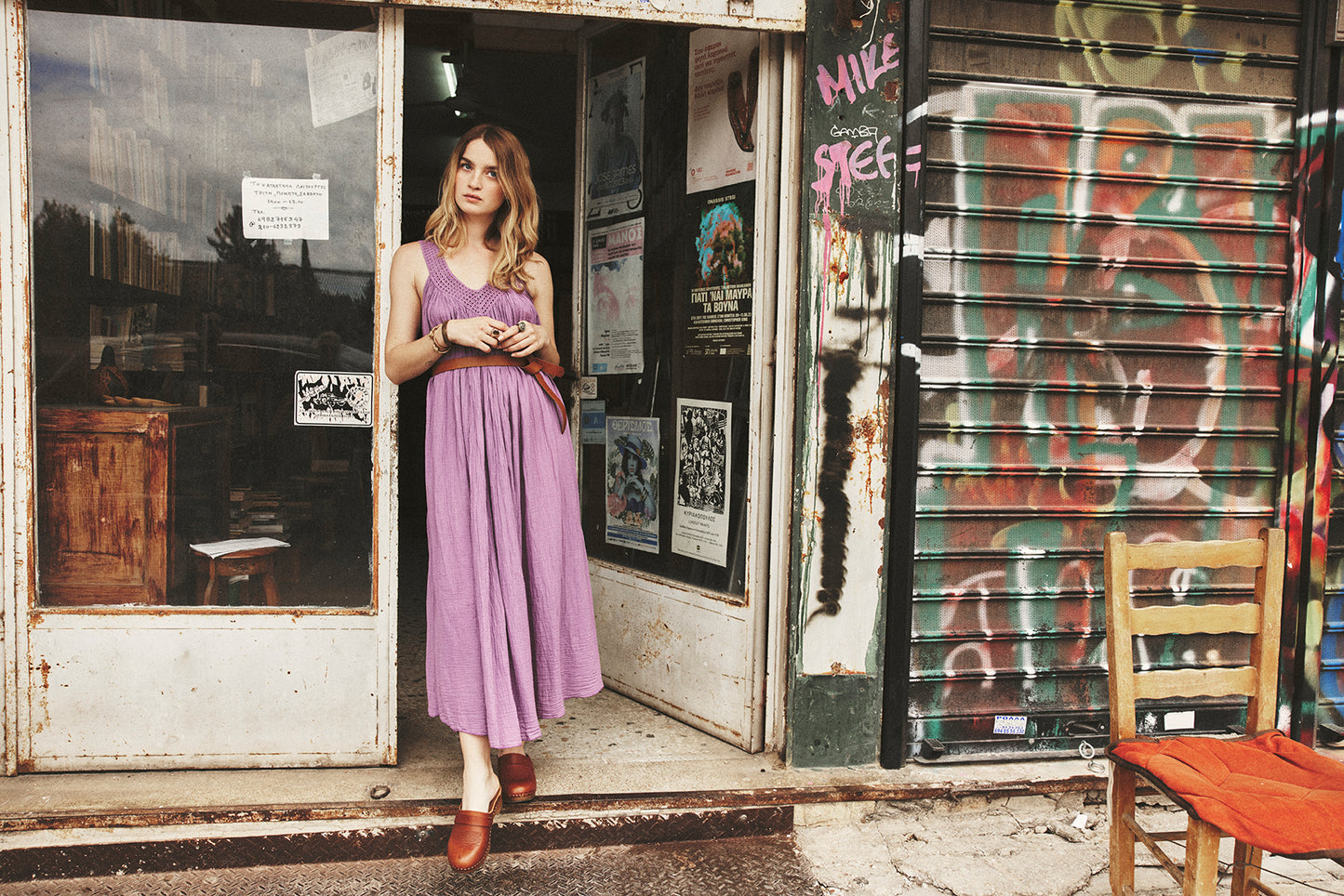 Mauve Eleni Dress