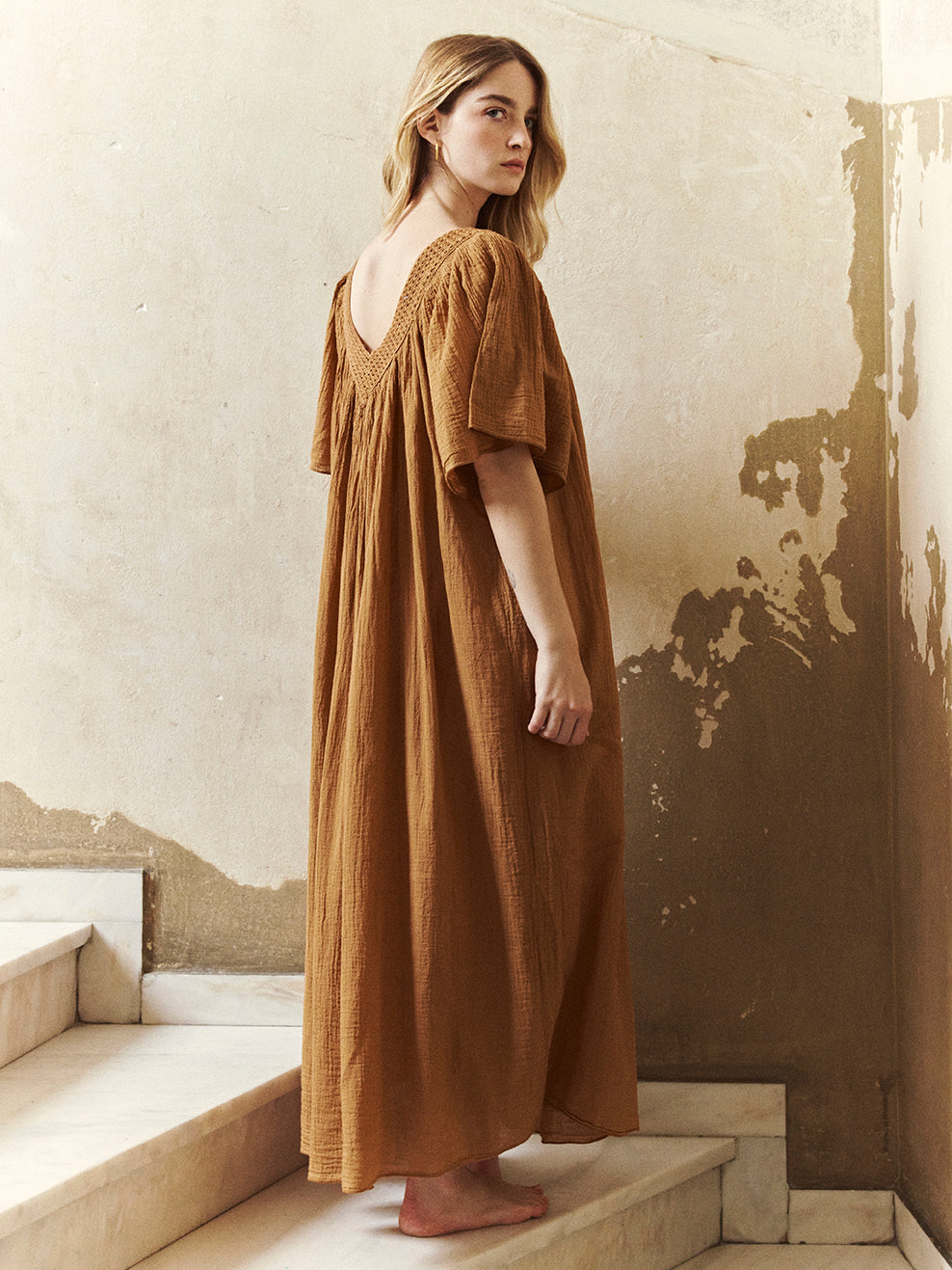 Cognac Despi Dress