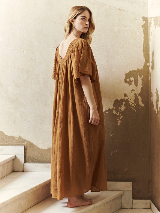 Cognac Despi Dress