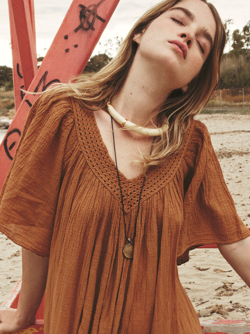 Cognac Despi Dress