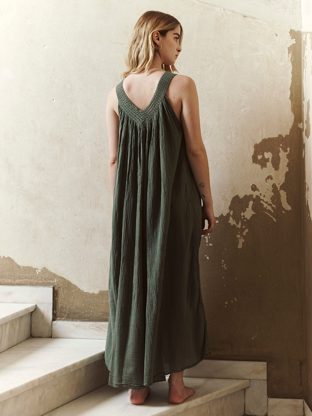 Khaki Eleni Dress
