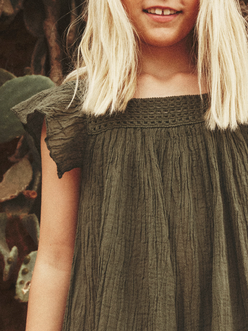 Khaki Despi Kids Dress