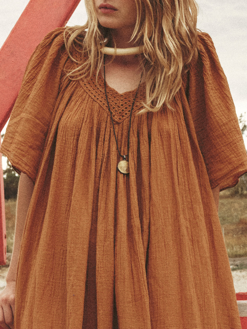 Cognac Despi Dress