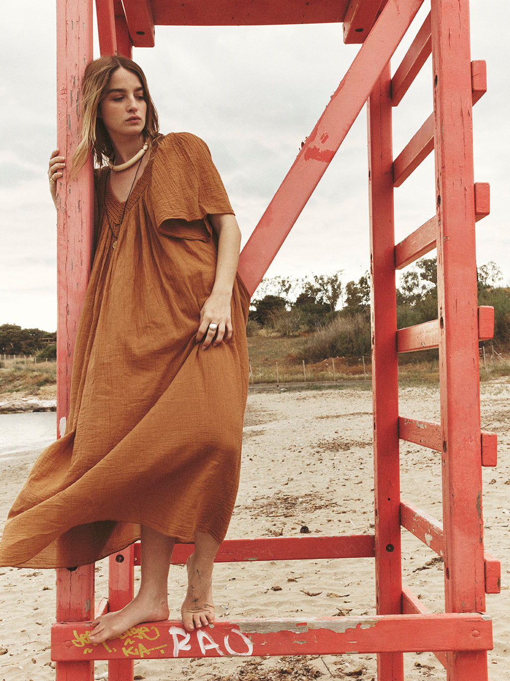 Cognac Despi Dress