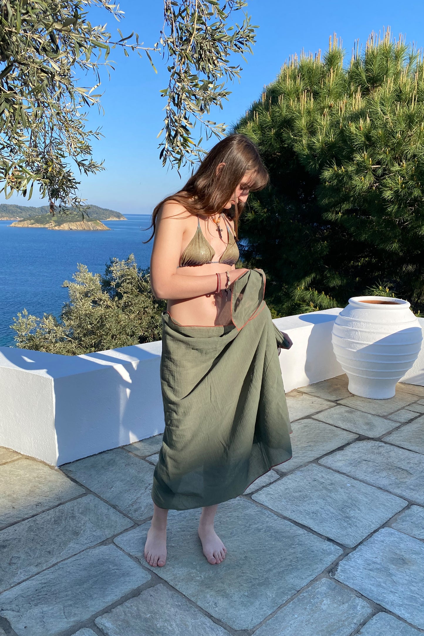 Khaki sarong
