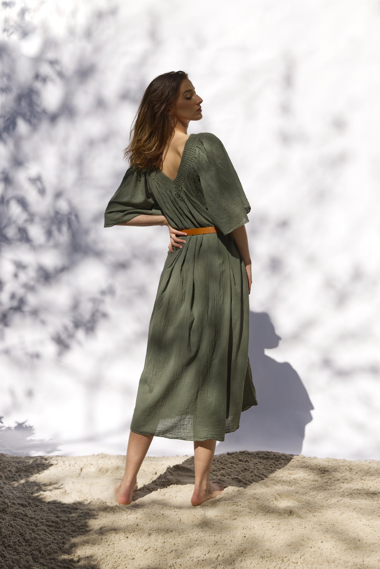 Khaki with sleeves