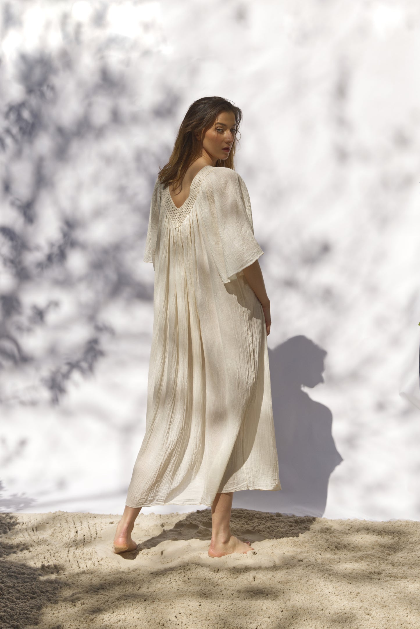 Nude with sleeves