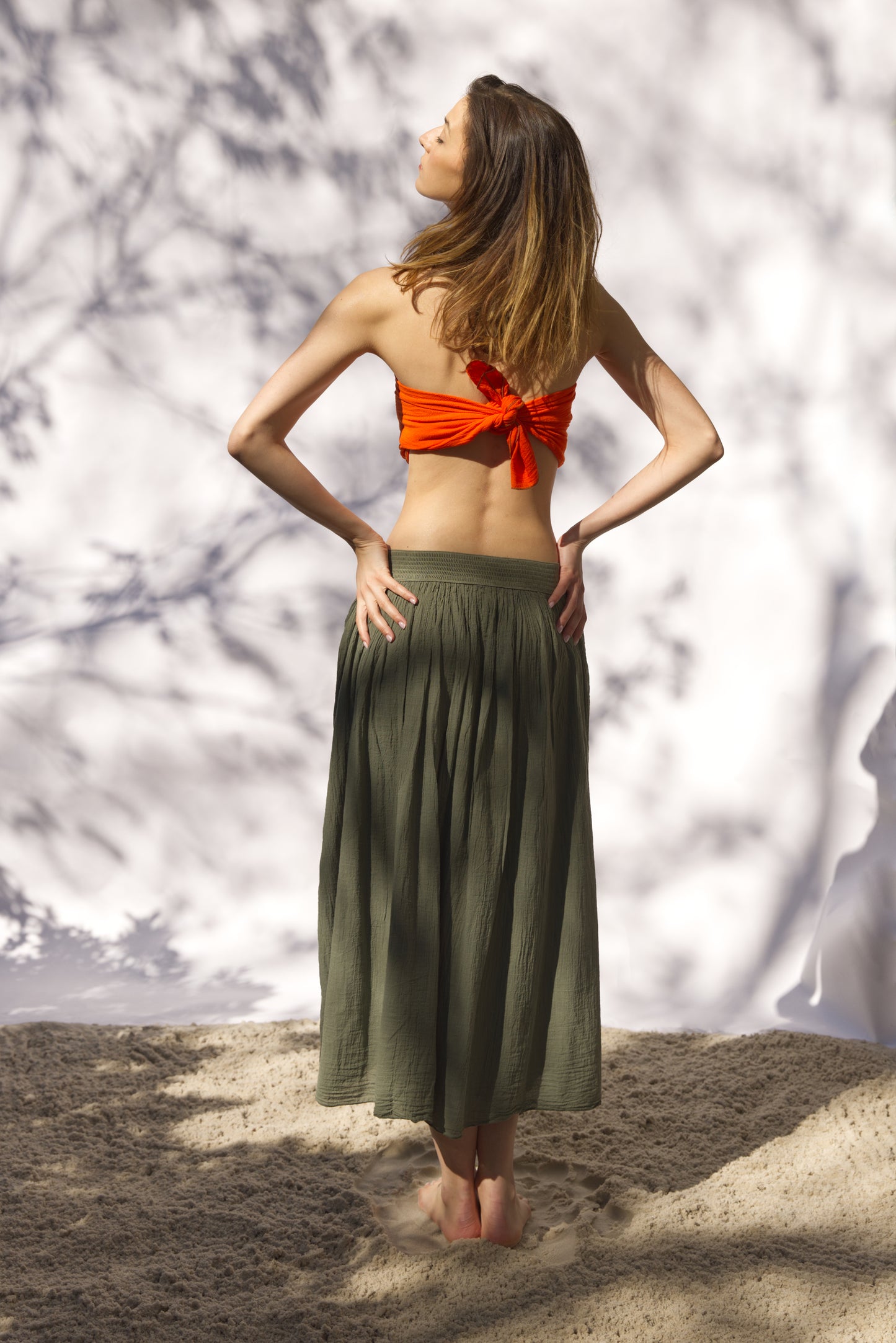 Khaki skirt
